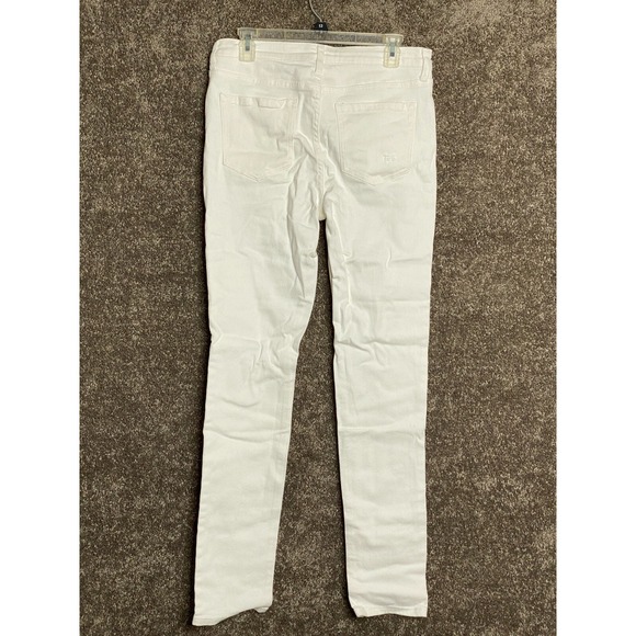 BP. Men's White Distressed Skinny Jeans Size 32 Stretch Denim - Picture 5 of 14